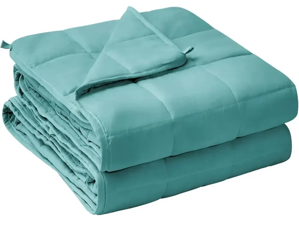 Weighted Blanket 12Lbs Cooling Heavy Blanket Twin Size Machine Washable